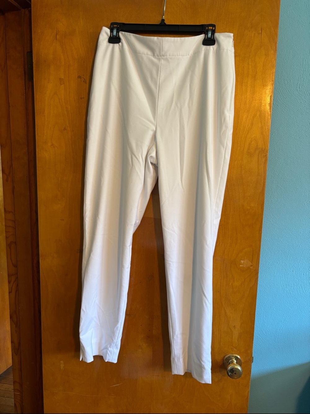 Talbots White Slim Stretch Ponte Pants